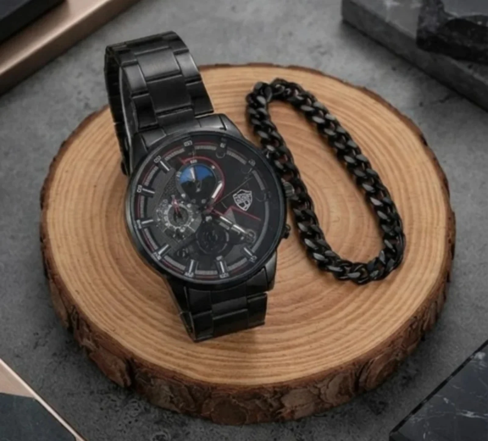 Conjunto reloj y pulsera